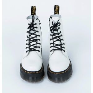 Dr. Martens White Jadon Platform Boots